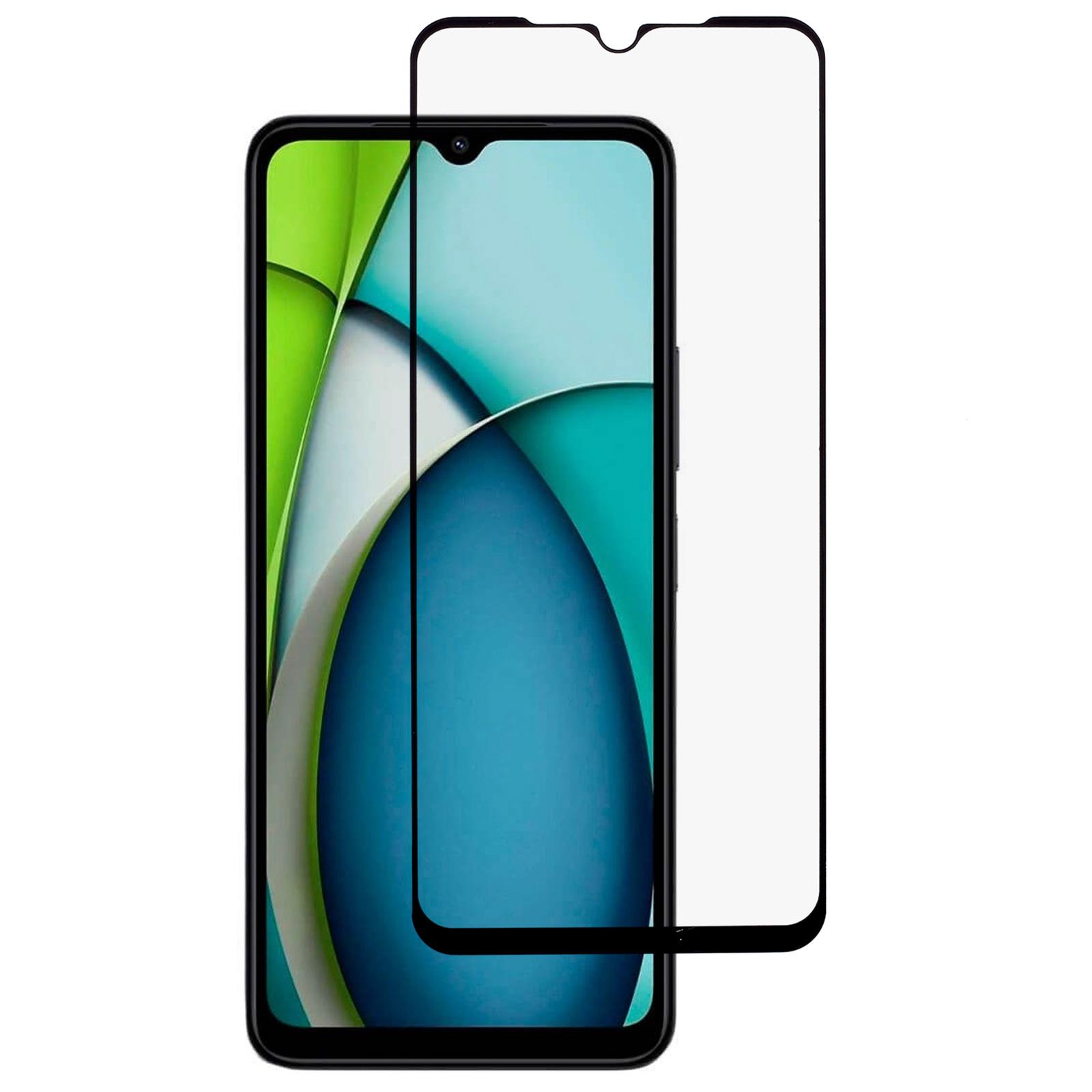 

For Xiaomi Redmi A3x 4G Tempered Glass Screen Protector Silk Printing Full Glue Screen Film Type A