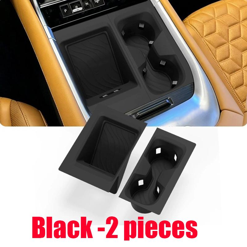 For Nissan Patrol Y63 Armada 2025 2026 Silicone Material for Wireless Water Filling Cup Protection Pad In Car Center Console