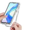 3 in 1 Hybrid Armor Shockproof Phone Case For Honor X7B 6.8 inches Hard Plastic Frame Transparent TPU Back Cover Coque Fundas