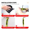 AABGW1 For Benz 4PCS 3D Epoxy Car Door Reflective Strips Security Warning Stickers Accessories CLS SLK Sport ML C200 C260 C300 W205