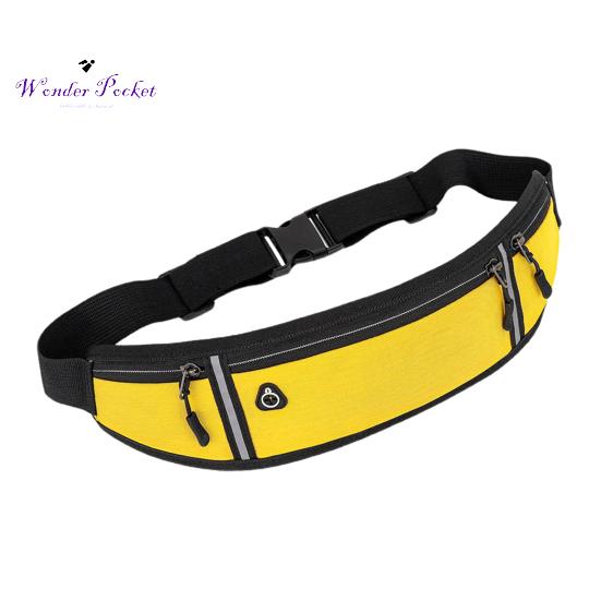 

Надежная беговая сумка Дышащая застежка-молния для хранения жёлтый