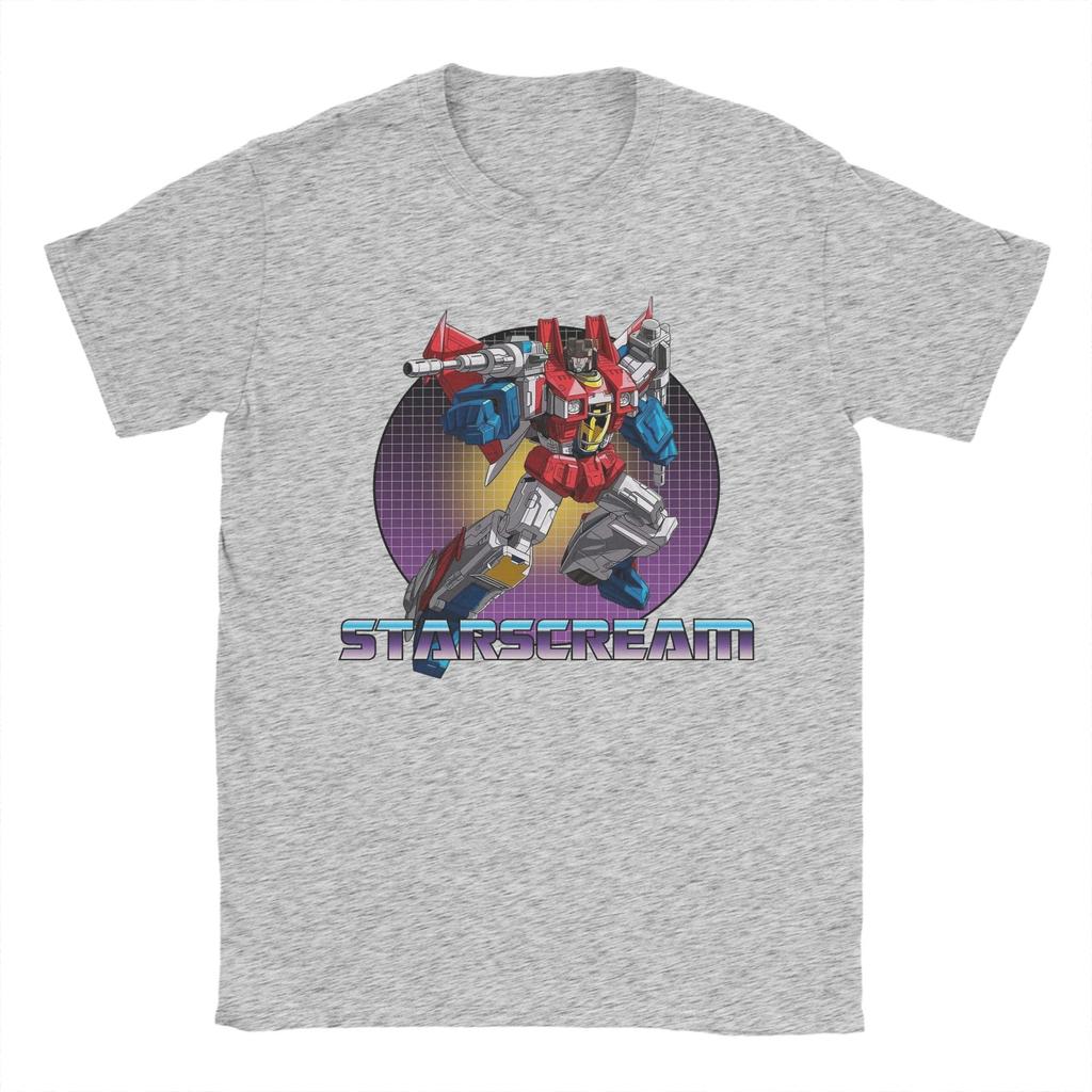 Mens Womens Starscream Decepticon Transformersed Shirt Cotton Printed T-Shirt  Top Clothing