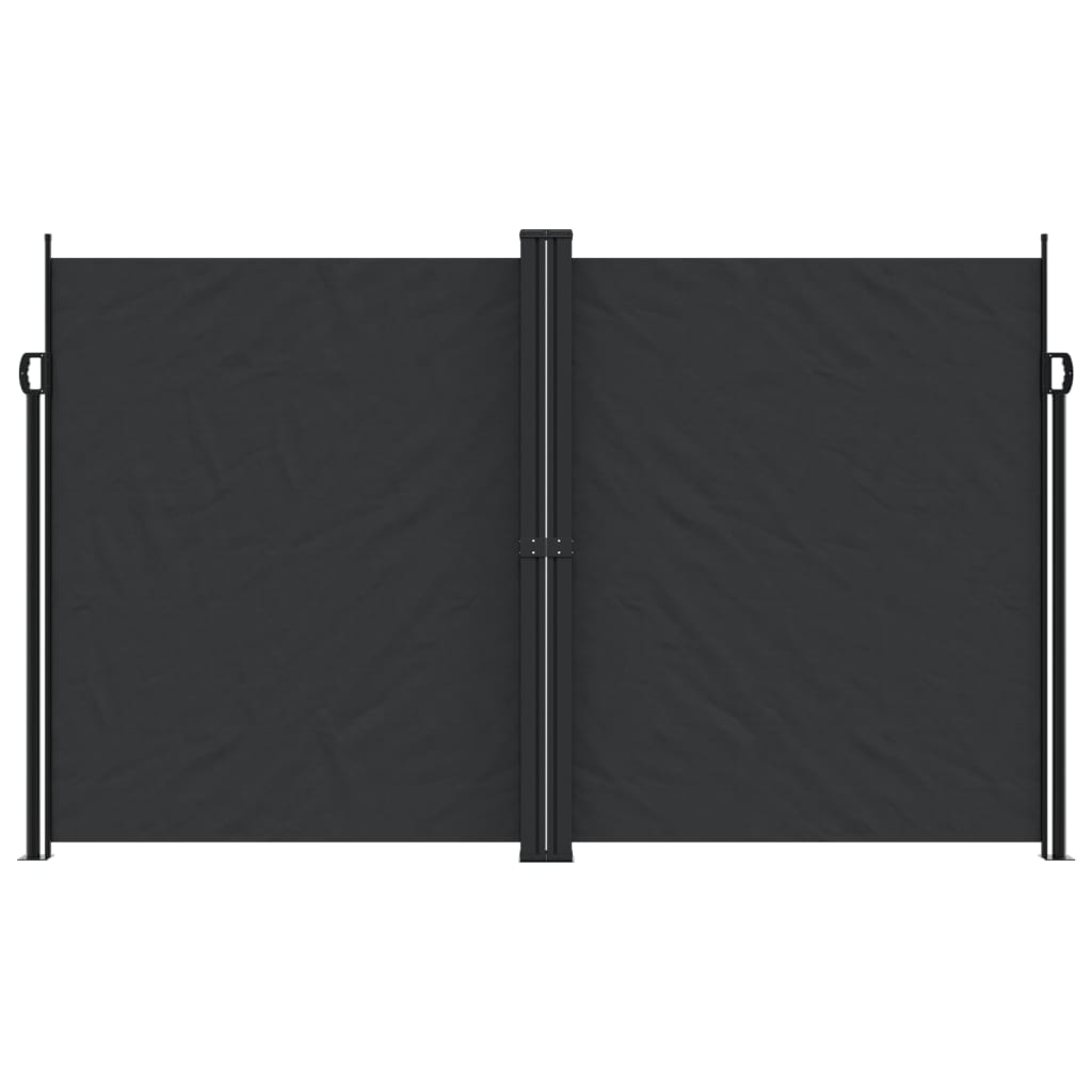Retractable Side Awning Black 200 X 600 Cm