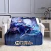 Mobile Legends Bang Bang Cartoon Printed Blankets Fashion Warm Flange Blanket Home Travel Blanket Bed Linings Birthday Gift