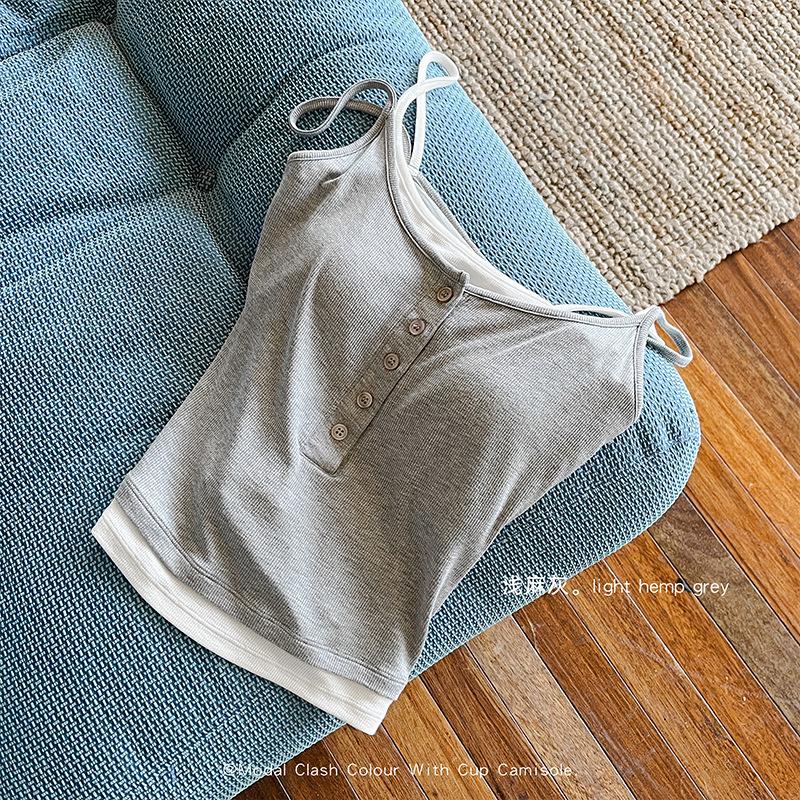 

Экологичная цветная майка на бретелях с пряжкой - Облегающий, мягкий, удобный, универсальный жилет. One Size