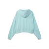 Nike Sportswear Solid Color Loose Knit Hoodie Women Hoodies Ice-Jade-Blue DM6418-346
