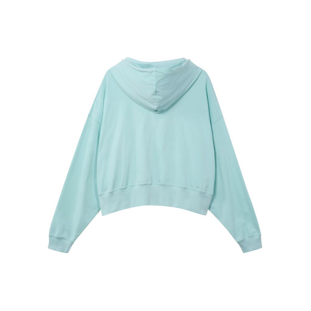 Nike Sportswear Solid Color Loose Knit Hoodie Women Hoodies Ice-Jade-Blue DM6418-346