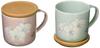 Yamaka Shoten Hanae Mori Orchid Pair Mugs (with Coasters) MB6201-13C