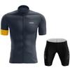 Mens Cycling Jersey Set Breathable Quick-Dry Short Sleeve Mountain Bike Apparel Ride