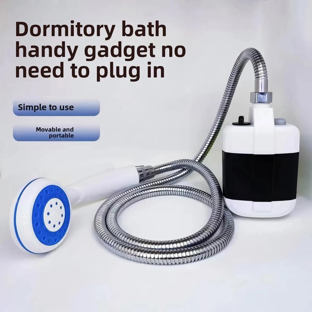 High-Pressure Portable Camp Shower - Lightweight Outdoor Showerhead with Hose for Travel Hiking Backpacking Outdoor Tools