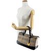 Pristine BURBERRY Handbag Nova Check Brown leather Women Used