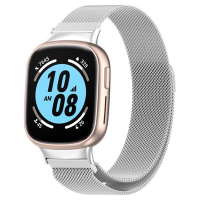 Neues Ersatz-Metallarmband Edelstahl Mailänder Uhrenarmband Gürtel Zubehör Armband für Honor Watch 4 Smartwatch
