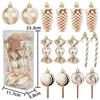 6cm 15-Piece Christmas Ornament Set: Balls, Pine Cones, Lollipops, Candies for Tree Decor and Gifts