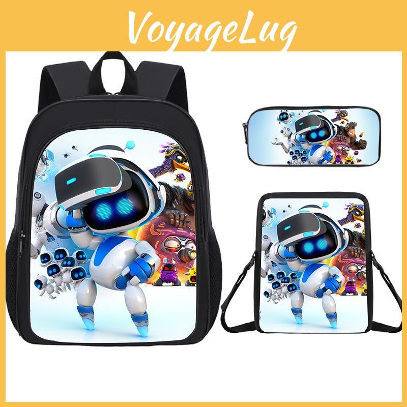 Student Cartoon Backpack Pack With Astro Bot Graphic Printing Design Daily For
