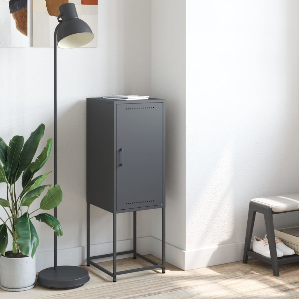 Highboard Anthracite 36 x 39 x 107 cm Steel