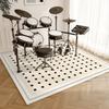 Drum Rug Soundproof Non-slip Floor Mat Home Musical Instruments Piano Shock-absorbing Footpad Light Luxury Study Bedroom Carpet