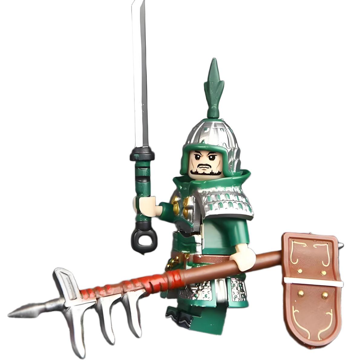 

«Мініфігурки стародавніх солдатів із залізної пагоди: Середньовічні обладунки династій Юань і Цзінь, сумісні з Lego