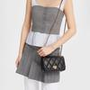 Charles & Keith Fashion Quilted Chain PU Crossbody Bag Small Women bags Cream Black Light-Pink CK2-20671747