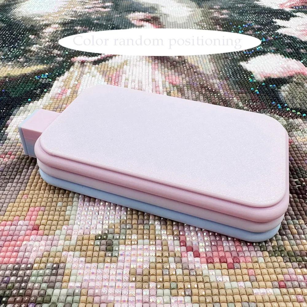 DIY Craft Large Diamond Painting Tray Large Capacity Beading Plates Drill Storage Tray With Cover Colourful