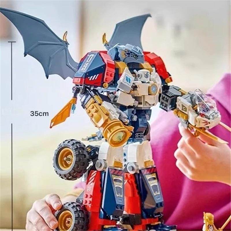 High-tech modular mecha building blocks compatible with LEGO 71834 Ninjago series