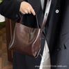 Korean Version of Fashion Portable Bucket Bag Women's 2025 Winter New Trendy Versatile Shoulder Bag Texture Niche Crossbody Bag
