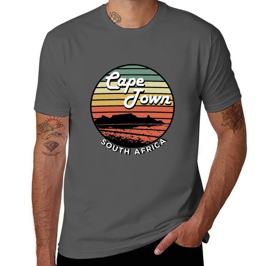 Cape Town Table Mountain South Africa Vintage Tshirt Big Size Short Sleeve Casual Top Tshirt