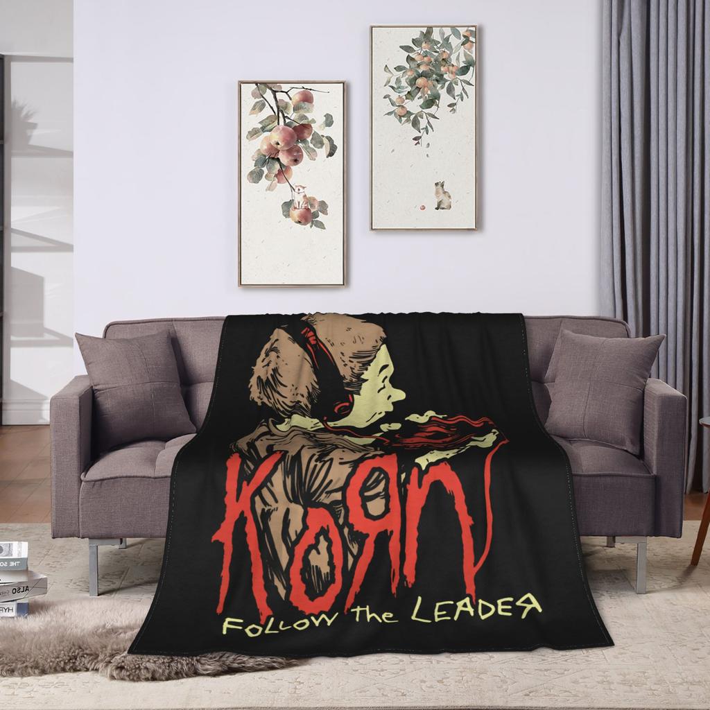 Korn Follow The Leader Walkman Blanket Quality Warm Soft Throw Blanket Spring Kids Living Room Fashion Bedspread
