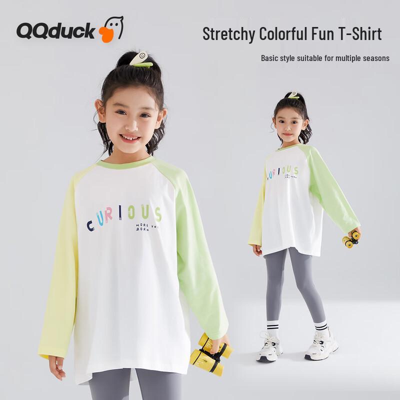 QQ DUCK Girls' Sweet Cool Long-Sleeve T-Shirt