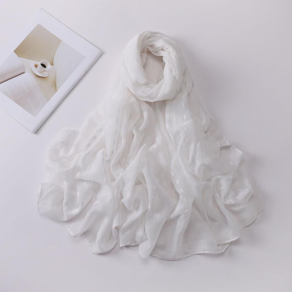 Plain Geometric Floral Foam Viscose Shawls Scarf Lady High Quality Wrap Beach Pashmina Stole Bufandas Muslim Hijab 180*90Cm