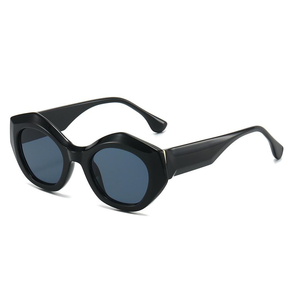 Small Frame Cat Eye Fashion Sunglasses, Personalized Versatile Water Chestnut Sunglasses For Women