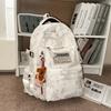 Schoolbag Backpack Girl ins Wind Student School Bag High School Female College High School Bag Large Capacity Backpack