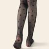 Thin Star Embroidery Pantyhose Cute Pattern Tights for Women Fashion Stockings Perfect For Layering Outfits