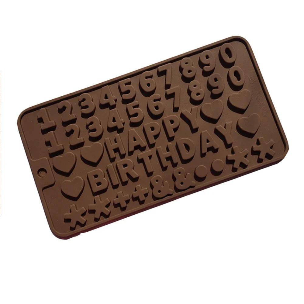 DIY Ice Cube Making Mold Alphabet Cake Mold Chocolate Cookies Pastry Candy Jelly Baking Letters Silicone Mold Kitchen Supplies
