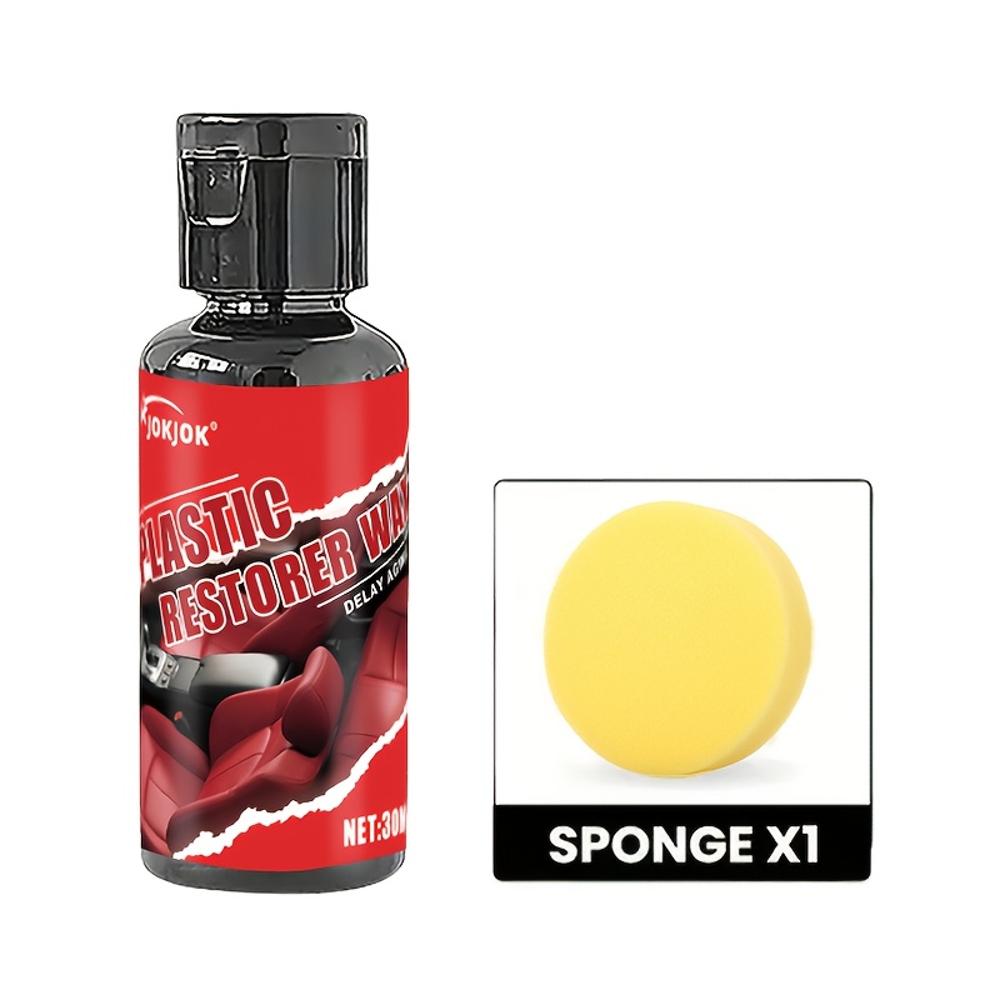 

JOKJOK All-in-One Car Interior Repair Wax & Restoration Kit - Instantly Restore Faded, Cracked, Seats, Dashboard & Trim - Long-L