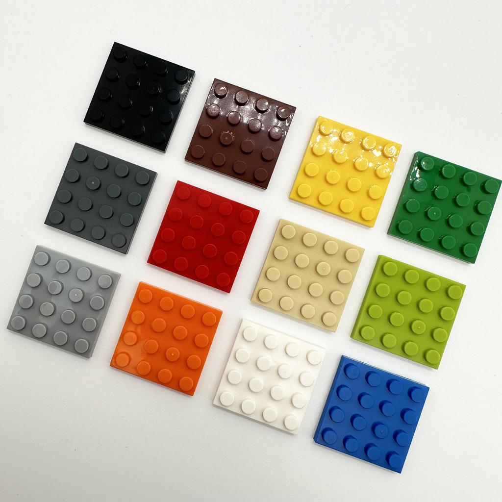 Non-Toxic 200Pcs Moc Thin Building Blocks 3031 Bricks Plate 4X4 Dots Educational Classic Creative Size Compatible With 3031 Toys For Kid