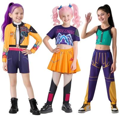 New Witch Hunting Group Rumi Zoe Mira Clothes Korean Wave Girl Group K-POP Anime Costumes for Children