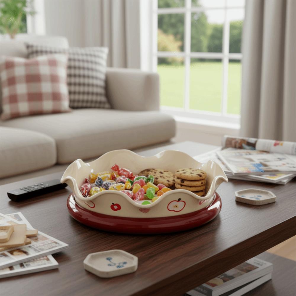 Plastic New Year Snack Tray Large Capacity Kitchen Seasoning Rack Nut Tray  Living Room