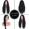 MERISIHAIR 30-Zoll-synthetische lange tiefe Wellenperücken für schwarze Frauen Afro-verworrene lockige Haarperücken für Mädchen hitzebeständige Cosplaly-Party-Perücken