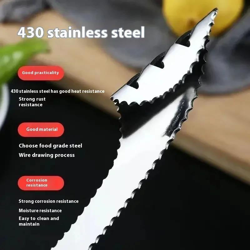 Stainless Steel Pepper Corer Portable Zucchini Cucumber Core Remover Special Kitchen Gadgets with Serrated Edge Home Gadgets LIJ