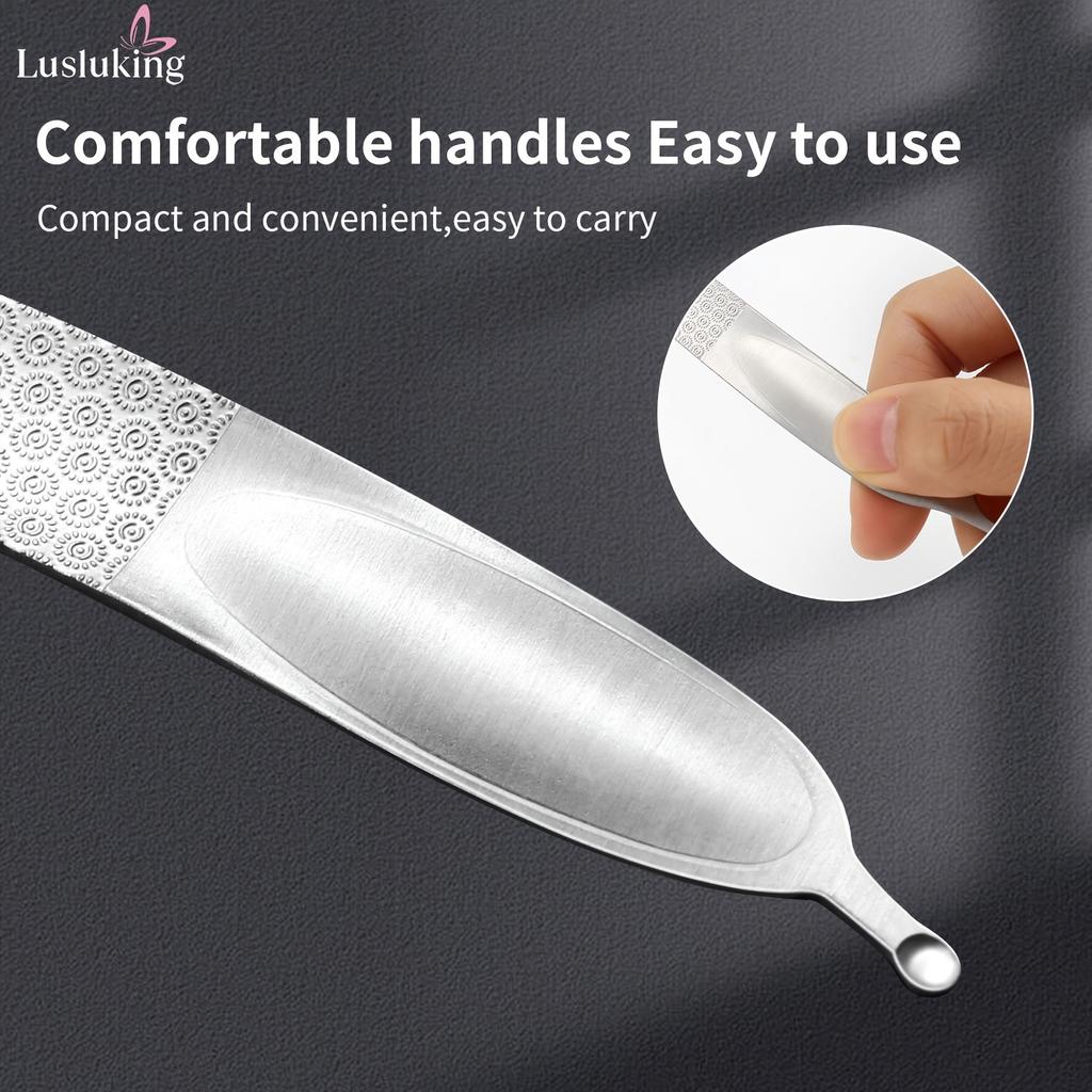 Xiaomi Stainless Steel Nail Files Double-Sided Mini Manicure & Pedicure Tool for Smooth Nails Ideal for Home or Salon Use