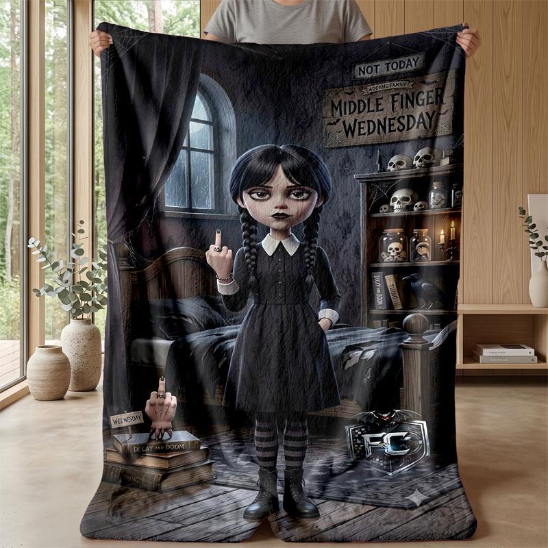 Soft Flannel Blanket Lightweight Cozy Bedroom Living Room CoverThe Addams Family