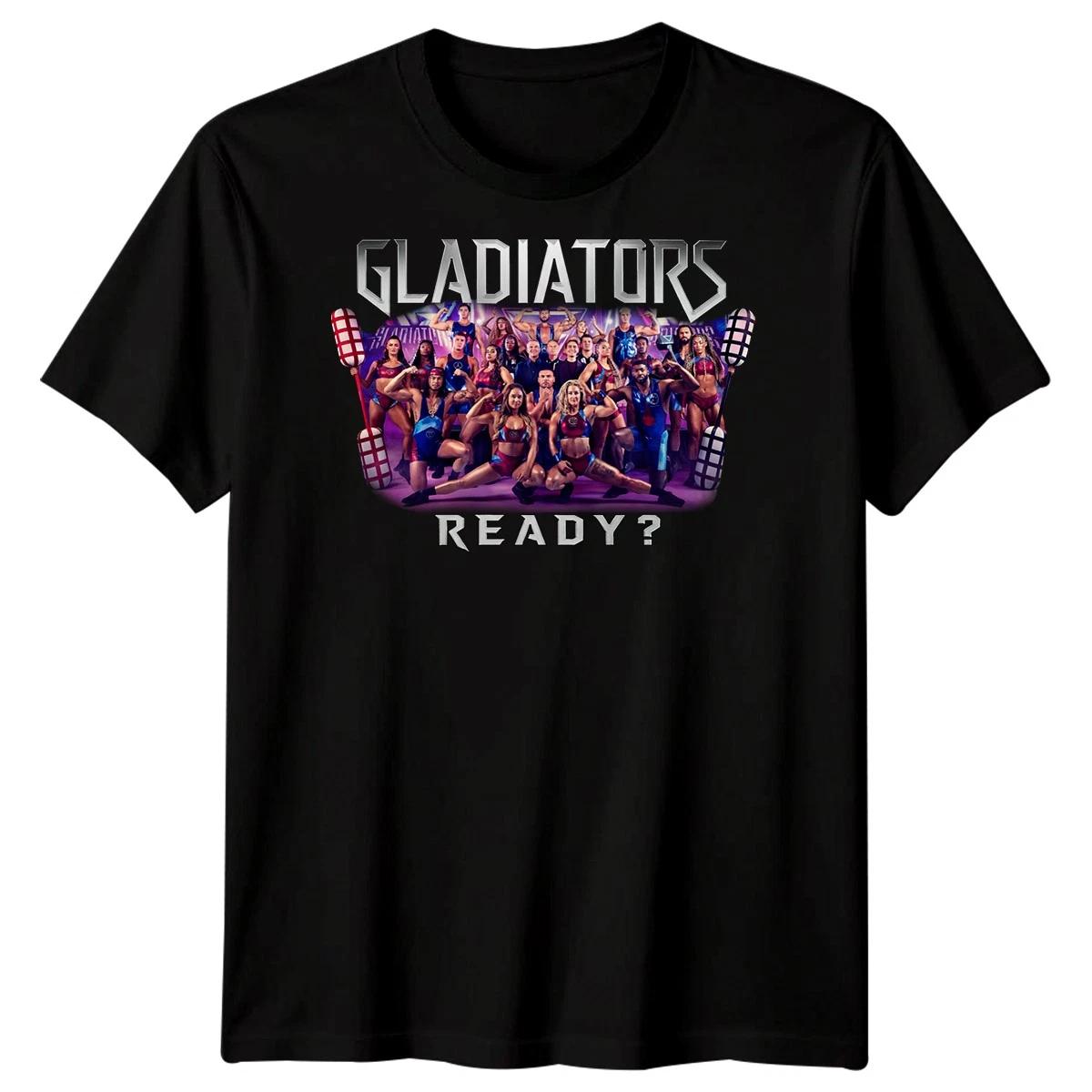 

Gladiator Group T shirt Top Tee TV Show are You Ready Battle Games Gift L