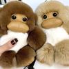 [Little Monkey] Real Rex Rabbit Hair Bag Pendant Car Keychain Cute School Bag Pendant