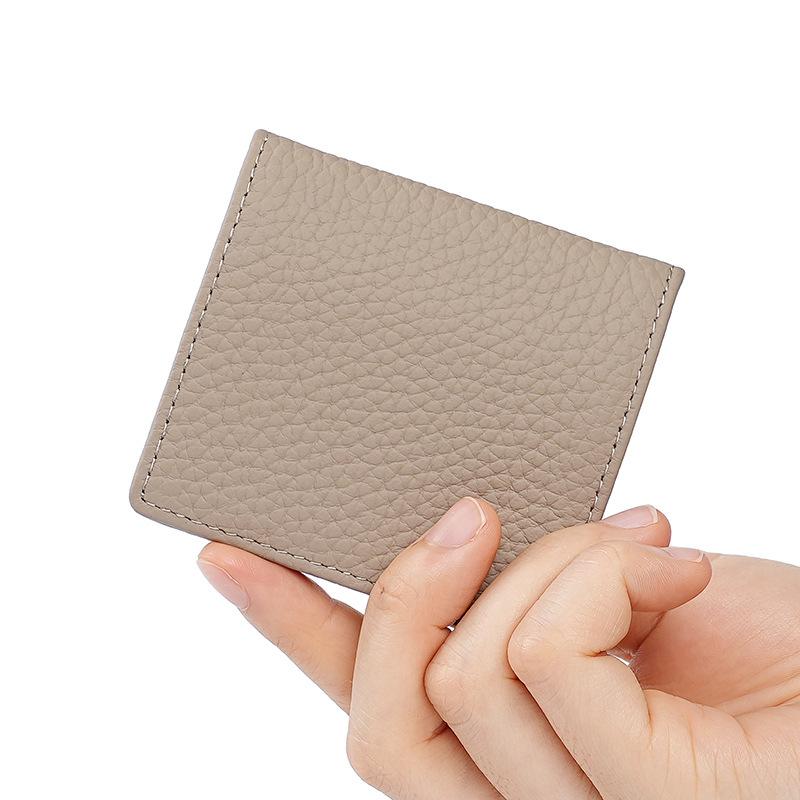 Mini Leather Small Change Wallet Top-layer Cowhide Ultra-thin Coin Storage Bag Japanese Purse