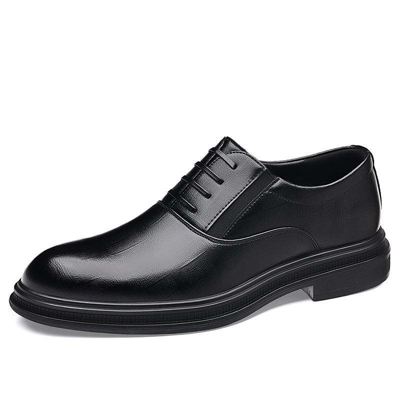 

Handmade Leisure Men Oxford Shoes New Trendy Business Shoes Lace Up Casual Business Leather Shoes Formal Dress Footwear Sneakers 46 чёрный