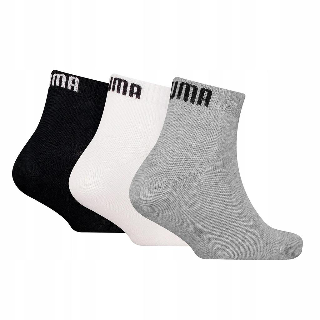 Puma KIDS PLAIN QUARTER 3-PACK children's socks 93880901 size 23-26