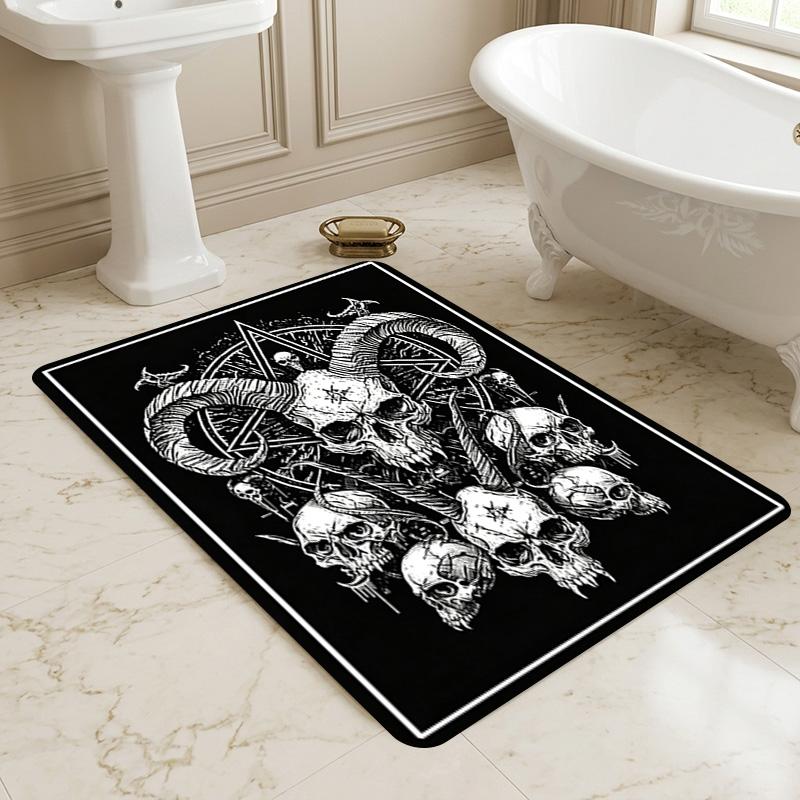 Skull Ritual Living Room Nonslip Area Rug Soft Carpet For Bedroom Game Playroom Sofa Office Home Decor Doormat Christmas Gift C926207