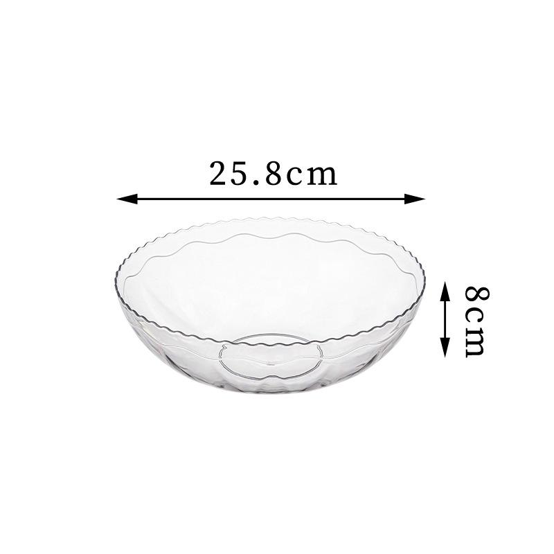 2025 Light Luxury Plastic Fruit Bowl for Living Room Coffee Table