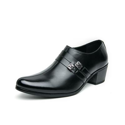 Mode High-End Marke Herren Business Anzugschuhe Leder Erhöhte Höhe Britische Schuhe Herren Spitzschuhe Hochzeit Kostenlose Lieferung