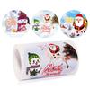 Christmas Stickers Label Round Christmas Tags- Self-Adhesive Merry Christmas Stickers Envelope Seals- Stickers for Card